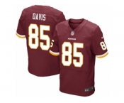Men's Nike Washington Redskins #85 Vernon Davis Elite Burgundy Red Team Color NFL Jersey