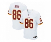 Men's Nike Washington Redskins #86 Jordan Reed Elite White NFL Jersey
