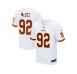 Men's Nike Washington Redskins #92 Stacy McGee Elite White NFL Jersey