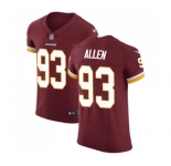 Men's Nike Washington Redskins #93 Jonathan Allen Burgundy Red Team Color Vapor Untouchable Elite Player NFL Jersey