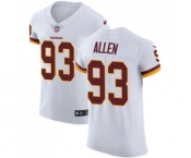 Men's Nike Washington Redskins #93 Jonathan Allen White Vapor Untouchable Elite Player NFL Jersey