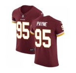 Men's Nike Washington Redskins #95 Da'Ron Payne Burgundy Red Team Color Vapor Untouchable Elite Player NFL Jersey