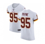 Men's Nike Washington Redskins #95 Da'Ron Payne White Vapor Untouchable Elite Player NFL Jersey