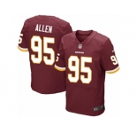 Men's Nike Washington Redskins #95 Jonathan Allen Elite Burgundy Red Team Color NFL Jersey