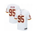 Men's Nike Washington Redskins #95 Jonathan Allen Elite White NFL Jersey