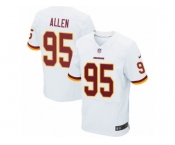 Men's Nike Washington Redskins #95 Jonathan Allen Elite White NFL Jersey