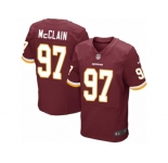 Men's Nike Washington Redskins #97 Terrell McClain Elite Burgundy Red Team Color NFL Jersey