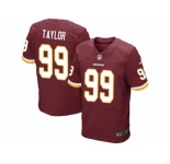 Men's Nike Washington Redskins #99 Phil Taylor Elite Burgundy Red Team Color NFL Jersey