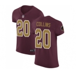 Men's Washington Redskins #20 Landon Collins Burgundy Red Alternate Vapor Untouchable Elite Player Football Jersey
