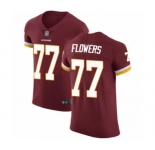 Men's Washington Redskins #77 Ereck Flowers Burgundy Red Team Color Vapor Untouchable Elite Player Football Jersey