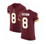 Men's Washington Redskins #8 Case Keenum Burgundy Red Team Color Vapor Untouchable Elite Player Football Jersey