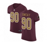 Men's Washington Redskins #90 Montez Sweat Burgundy Red Alternate Vapor Untouchable Elite Player Football Jersey