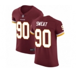 Men's Washington Redskins #90 Montez Sweat Burgundy Red Team Color Vapor Untouchable Elite Player Football Jersey