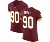 Men's Washington Redskins #90 Montez Sweat Burgundy Red Team Color Vapor Untouchable Elite Player Football Jersey