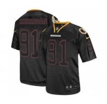 Men's Washington Redskins #91 Ryan Kerrigan Elite Lights Out Black Football Jersey