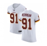 Men's Washington Redskins #91 Ryan Kerrigan Elite White Football Jersey