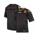 Nike NFL Jerseys Washington Redskins #10 Robert Griffin III Black 80TH Patch[Elite Lights Out]