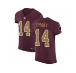 Nike Washington Redskins #14 Ryan Grant Burgundy Red Alternate Men Stitched NFL Vapor Untouchable Elite Jersey