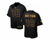 Nike Washington Redskins #18 Josh Doctson Black Men's Stitched NFL Elite Pro Line Gold Collection Jersey