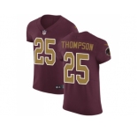 Nike Washington Redskins #25 Chris Thompson Burgundy Red Alternate Men Stitched NFL Vapor Untouchable Elite Jersey