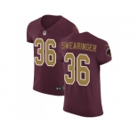 Nike Washington Redskins #36 D.J. Swearinger Burgundy Red Alternate Men Stitched NFL Vapor Untouchable Elite Jersey
