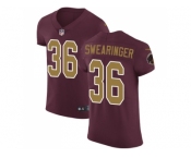 Nike Washington Redskins #36 D.J. Swearinger Burgundy Red Alternate Men Stitched NFL Vapor Untouchable Elite Jersey