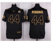 Nike Washington Redskins #44 John Riggins Black Pro Line Gold Collection Jersey(Elite)