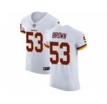 Nike Washington Redskins #53 Zach Brown White Men Stitched NFL Vapor Untouchable Elite Jersey