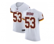 Nike Washington Redskins #53 Zach Brown White Men Stitched NFL Vapor Untouchable Elite Jersey