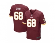 Nike Washington Redskins #68 Russ Grimm Burgundy Red Elite Jersey
