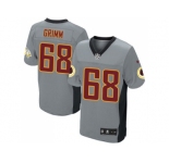 Nike Washington Redskins #68 Russ Grimm Grey Shadow Elite NFL Jersey