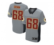 Nike Washington Redskins #68 Russ Grimm Grey Shadow Elite NFL Jersey
