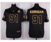 Nike Washington Redskins #91 Ryan Kerrigan Black Pro Line Gold Collection Jersey(Elite)