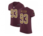 Nike Washington Redskins #93 Jonathan Allen Burgundy Red Alternate Men Stitched NFL Vapor Untouchable Elite Jersey