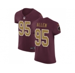 Nike Washington Redskins #95 Jonathan Allen Burgundy Red Alternate Men Stitched NFL Vapor Untouchable Elite Jersey