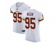 Nike Washington Redskins #95 Jonathan Allen White Men Stitched NFL Vapor Untouchable Elite Jersey