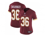 Women Nike Washington Redskins #36 D.J. Swearinger Burgundy Red Team Color Stitched NFL Vapor Untouchable Limited Jersey