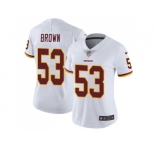 Women Nike Washington Redskins #53 Zach Brown White Stitched NFL Vapor Untouchable Limited Jersey