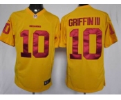 nike nfl jerseys washington redskins #10 griffin iii yellow[Elite]