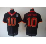 nike nfl jerseys washington redskins #10 griffiniii black[Elite 50th Patch]