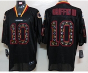 nike nfl jerseys washington redskins #10 griffiniii black[Elite united sideline]