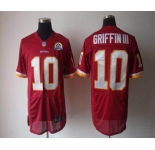 nike nfl jerseys washington redskins #10 griffiniii red[Elite 50th Patch]