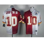 nike nfl jerseys washington redskins #10 griffiniii white-red[Elite split 50th Patch]