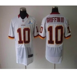 nike nfl jerseys washington redskins #10 griffiniii white[Elite 50th Patch]