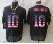 nike nfl jerseys washington redskins #10 robert griffin iii black[Elite USA flag fashion]