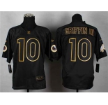 nike nfl jerseys washington redskins #10 robert griffin iii black[Elite gold lettering fashion]