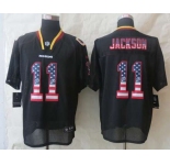 nike nfl jerseys washington redskins #11 jackson black[Elite USA flag fashion]