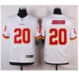 nike nfl jerseys washington redskins #20 johnson white[Elite]