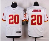 nike nfl jerseys washington redskins #20 johnson white[Elite]