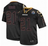 nike nfl jerseys washington redskins #21 taylor black[Elite lights out 50th Patch]